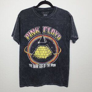 Pink Floyd Womens Crew Neck T-Shirt Size S/M Band Tee Burnout Acid Wash